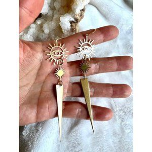 Oracle Psychic EYE Gold Earrings